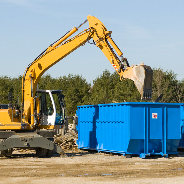 can i choose the location where the residential dumpster will be placed in Clarks Nebraska